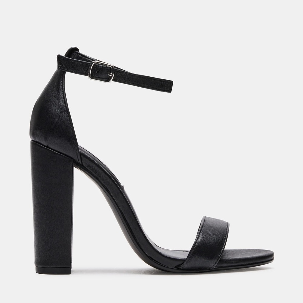 Steve Madden Carrson Black Leather. Size 5.
